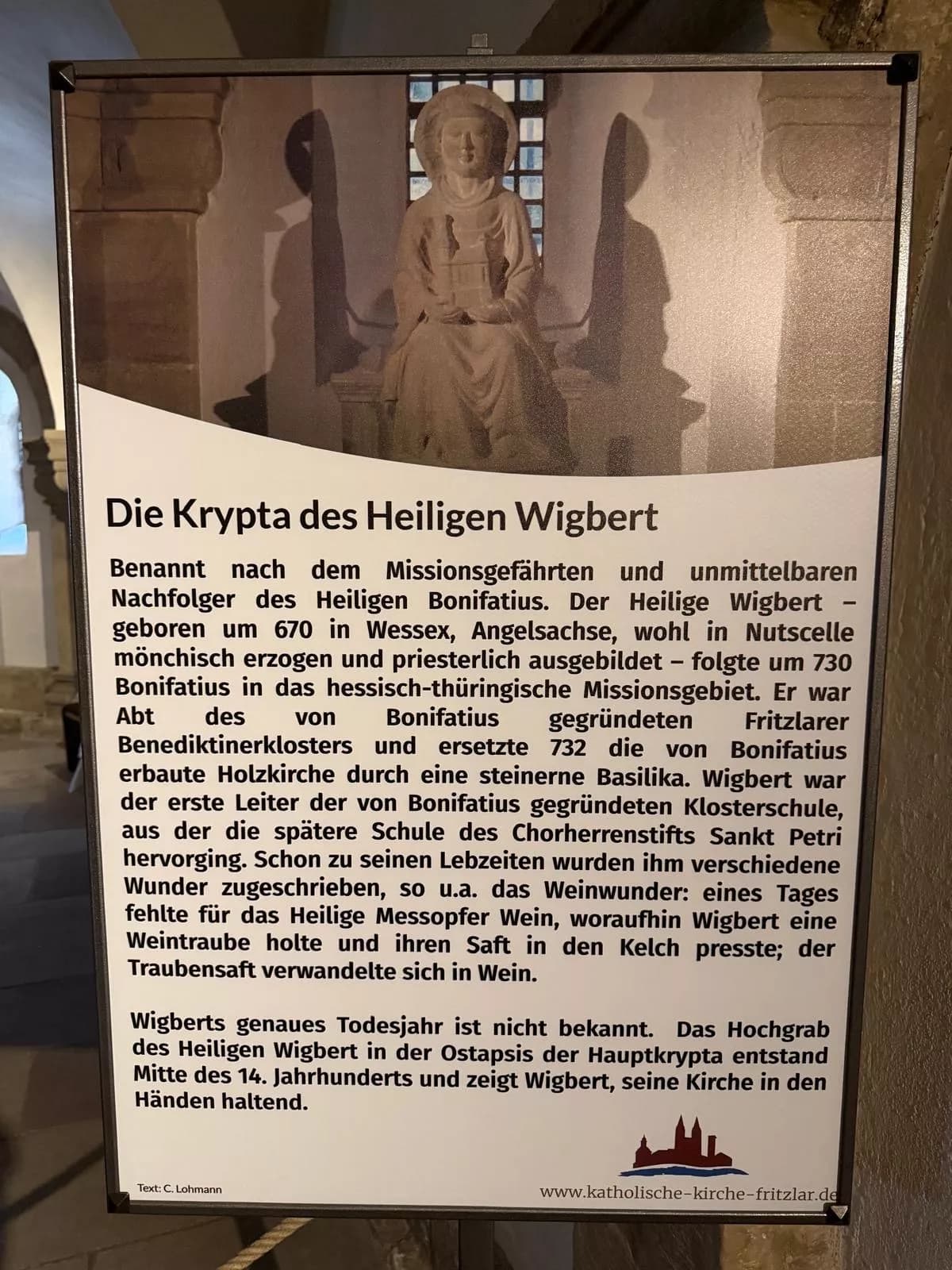 Heiliger Wigbert Wigbert von Fritzlar Wippertus, Wihtberht — photo 1